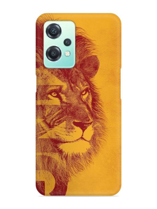 Gold Lion Crown Art Snap Case for Oneplus Nord Ce 2 Lite (5G) Zapvi