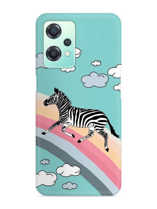 Running Zebra Snap Case for Oneplus Nord Ce 2 Lite (5G) Zapvi