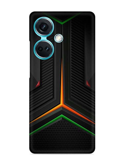 Orange Triangle Light Snap Case for Oneplus Nord Ce 3 (5G)