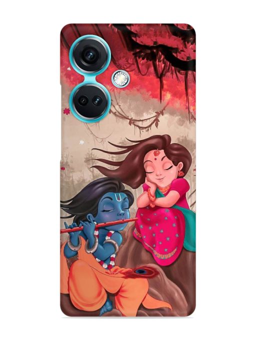 Radhe Krishna Water Art Snap Case for Oneplus Nord Ce 3 (5G) Zapvi