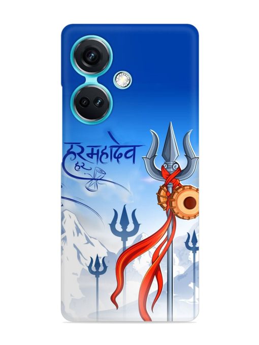 Har Har Mahadev Trishul Snap Case for Oneplus Nord Ce 3 (5G)