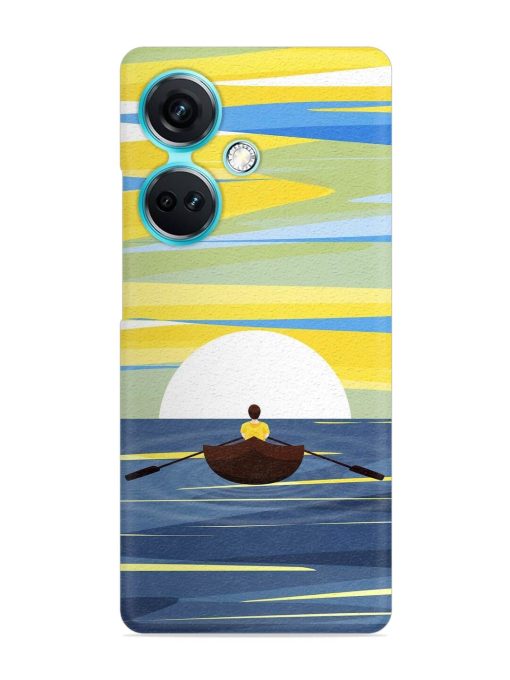 Rowing Person Ferry Paddle Snap Case for Oneplus Nord Ce 3 (5G)