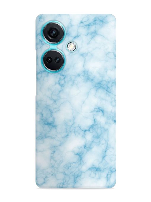 Blue White Natural Marble Snap Case for Oneplus Nord Ce 3 (5G)