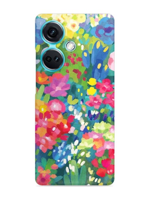 Watercolor Flower Art Snap Case for Oneplus Nord Ce 3 (5G)