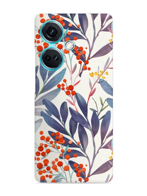 Seamless Floral Pattern Snap Case for Oneplus Nord Ce 3 (5G) Zapvi