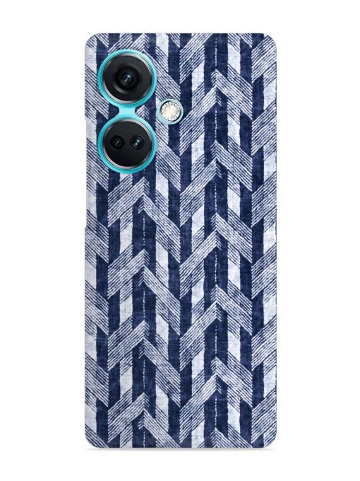 Abstract Herringbone Motif Snap Case for Oneplus Nord Ce 3 (5G) Zapvi