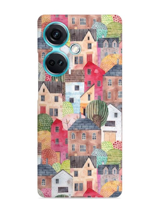 Abstract Seamless Pattern Snap Case for Oneplus Nord Ce 3 (5G)