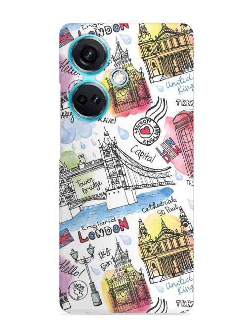 Vector London Landmark Snap Case for Oneplus Nord Ce 3 (5G)