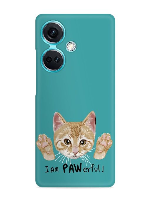 Typography Slogan Cat Snap Case for Oneplus Nord Ce 3 (5G) Zapvi