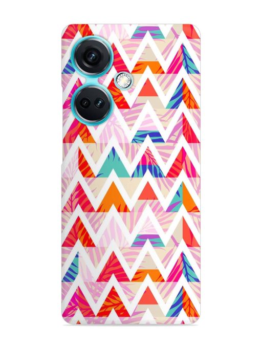 Abstract Triangle Background Snap Case for Oneplus Nord Ce 3 (5G)