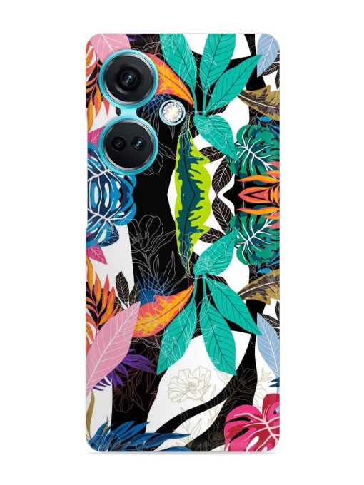 Floral Pattern Bright Snap Case for Oneplus Nord Ce 3 (5G)