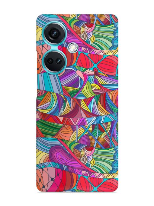 Seamless Patterns Hand Drawn Snap Case for Oneplus Nord Ce 3 (5G)