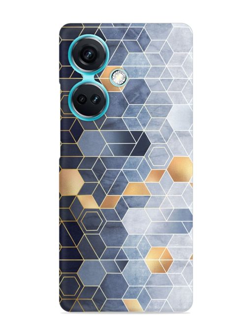 Geometric Abstraction Hexagons Snap Case for Oneplus Nord Ce 3 (5G)