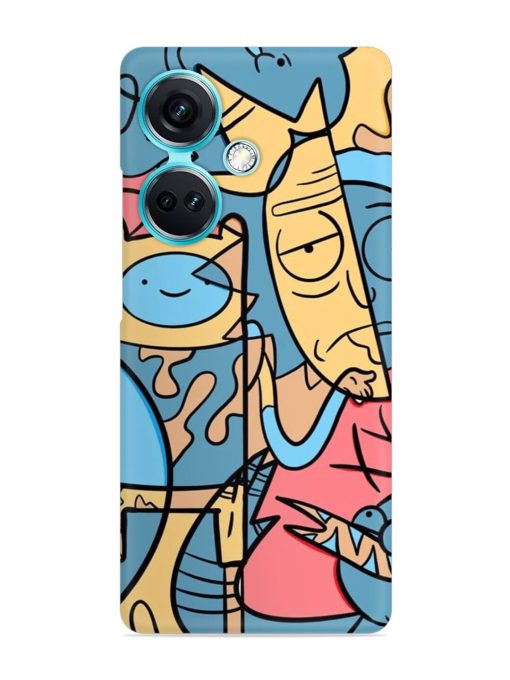 Silly Face Doodle Snap Case for Oneplus Nord Ce 3 (5G)