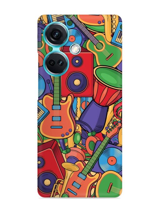 Colorful Music Art Snap Case for Oneplus Nord Ce 3 (5G)