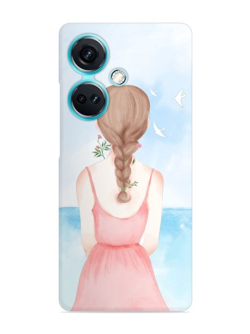 Watercolor Girl Vector Snap Case for Oneplus Nord Ce 3 (5G)