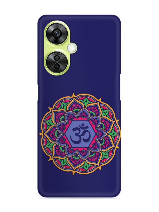 Om Mandala Art Blue Snap Case for Oneplus Nord Ce 3 Lite (5G)