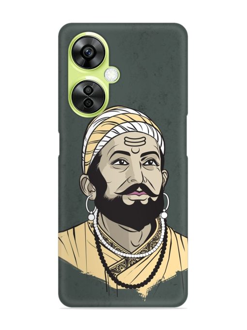 Shivaji Maharaj Vector Art Snap Case for Oneplus Nord Ce 3 Lite (5G)