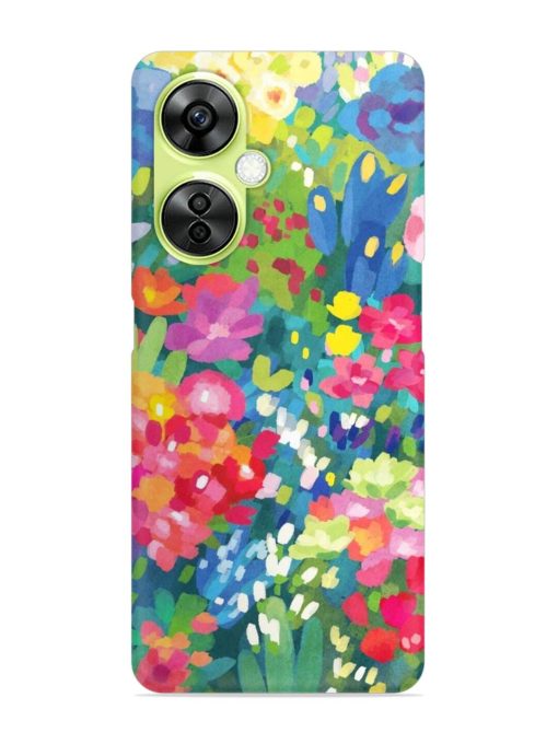 Watercolor Flower Art Snap Case for Oneplus Nord Ce 3 Lite (5G) Zapvi