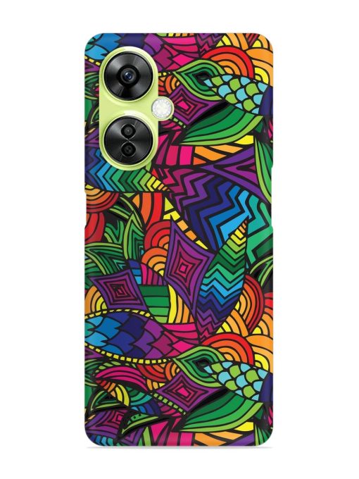 Abstract Multicolor Seamless Snap Case for Oneplus Nord Ce 3 Lite (5G) Zapvi