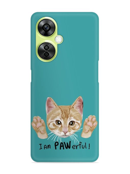 Typography Slogan Cat Snap Case for Oneplus Nord Ce 3 Lite (5G)