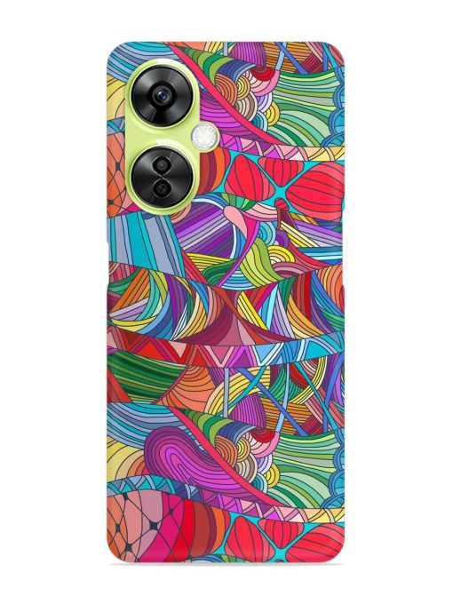 Seamless Patterns Hand Drawn Snap Case for Oneplus Nord Ce 3 Lite (5G) Zapvi