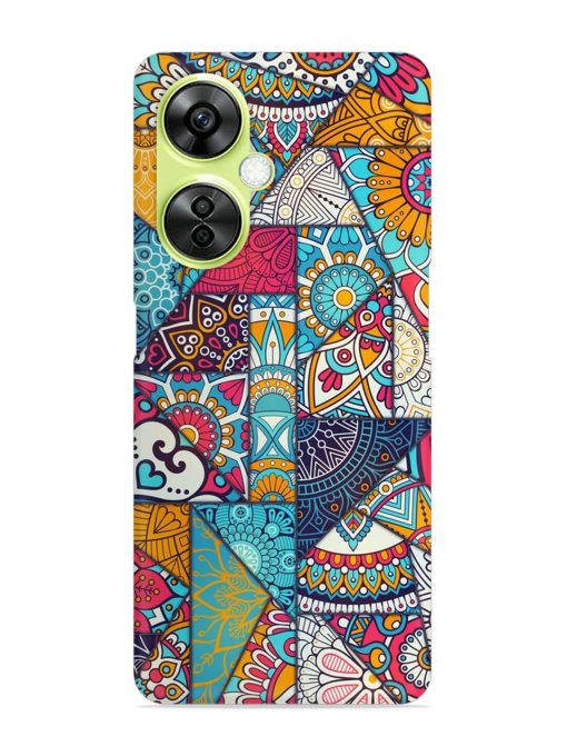 Patchwork Pattern Vintage Snap Case for Oneplus Nord Ce 3 Lite (5G) Zapvi