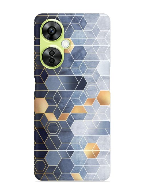 Geometric Abstraction Hexagons Snap Case for Oneplus Nord Ce 3 Lite (5G)