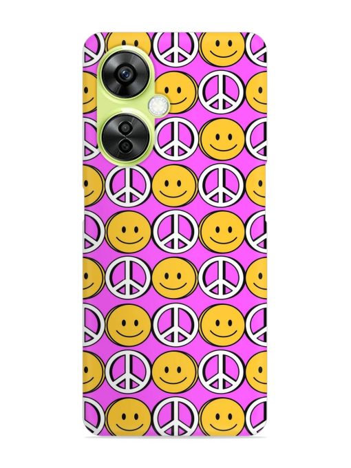 Smiley Face Peace Snap Case for Oneplus Nord Ce 3 Lite (5G) Zapvi