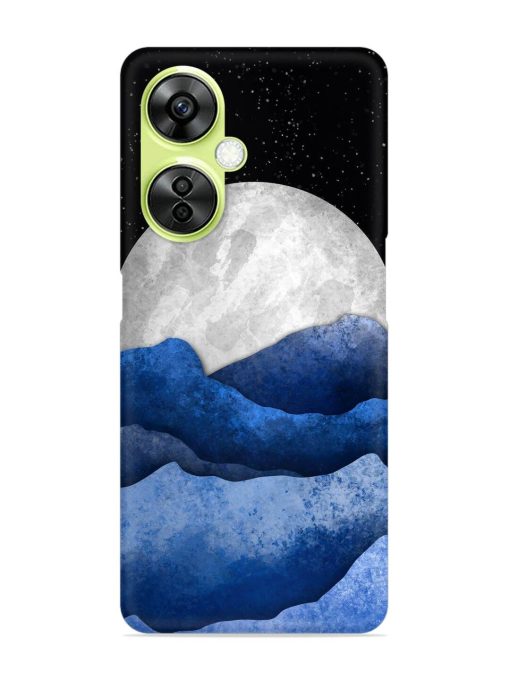 Full Moon Mountain Vector Snap Case for Oneplus Nord Ce 3 Lite (5G) Zapvi