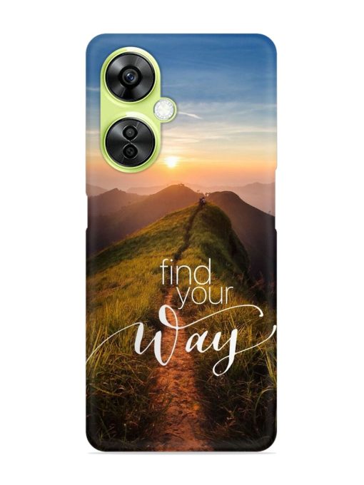 Find Your Way Snap Case for Oneplus Nord Ce 3 Lite (5G) Zapvi