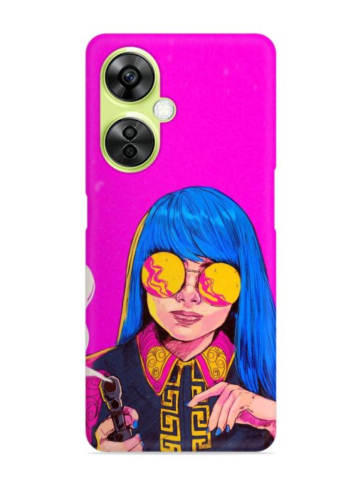 Aesthetic Anime Girl Snap Case for Oneplus Nord Ce 3 Lite (5G)