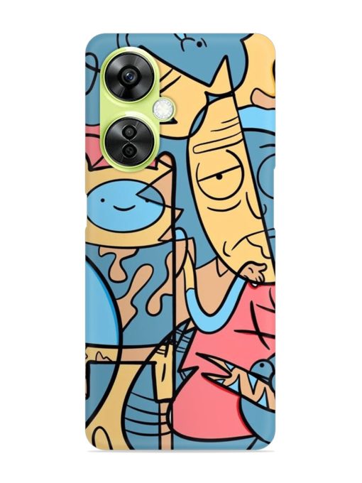 Silly Face Doodle Snap Case for Oneplus Nord Ce 3 Lite (5G) Zapvi