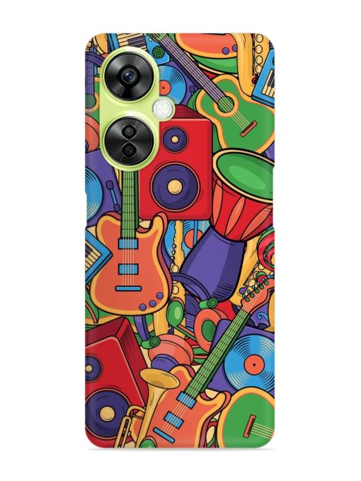 Colorful Music Art Snap Case for Oneplus Nord Ce 3 Lite (5G) Zapvi