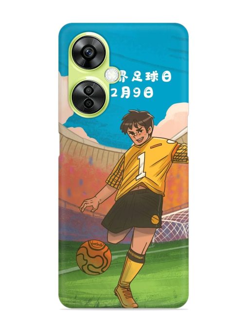 Soccer Kick Snap Case for Oneplus Nord Ce 3 Lite (5G) Zapvi