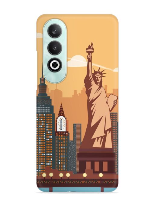 New York Statue Of Liberty Architectural Scenery Snap Case for Oneplus Nord Ce 4 (5G) Zapvi