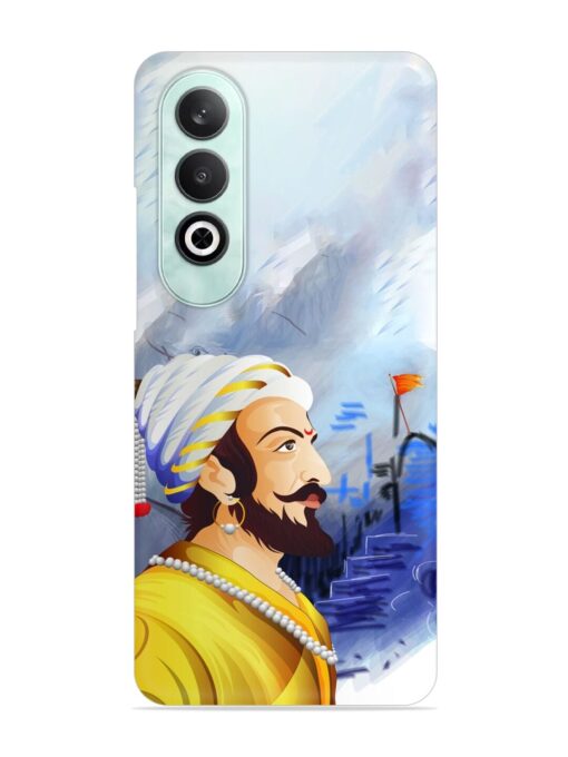 Shivaji Maharaj Color Paint Art Snap Case for Oneplus Nord Ce 4 (5G) Zapvi