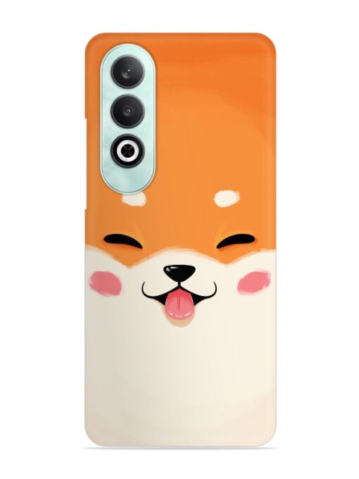 Cute Dog Face Vector Snap Case for Oneplus Nord Ce 4 (5G) Zapvi