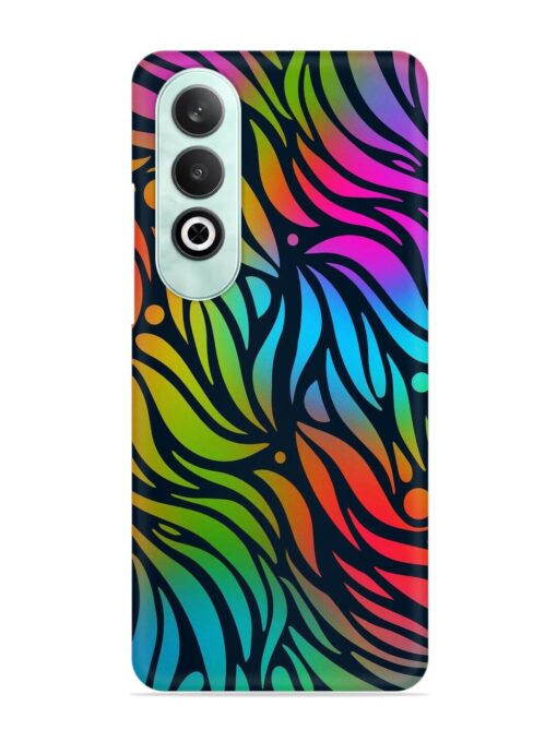 Abstract Leaf Design Snap Case for Oneplus Nord Ce 4 (5G) Zapvi