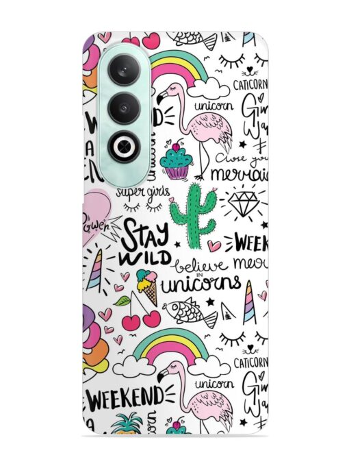 Unicorn Ice Cream Snap Case for Oneplus Nord Ce 4 (5G) Zapvi