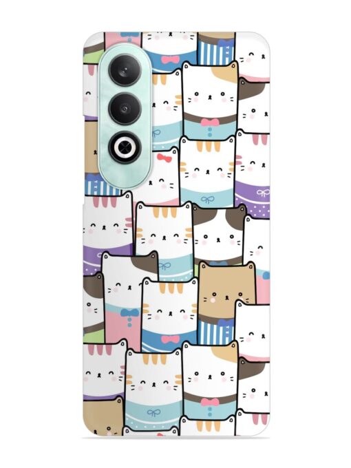 Cute Adorable Cat Snap Case for Oneplus Nord Ce 4 (5G)