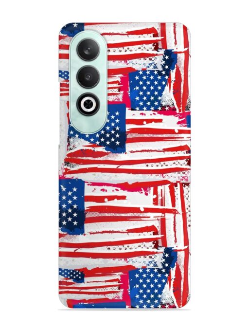 Usa Flag Seamless Snap Case for Oneplus Nord Ce 4 (5G) Zapvi