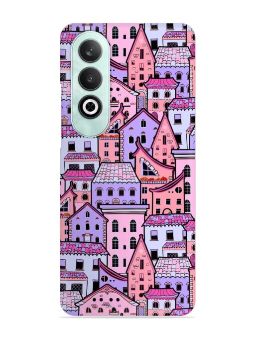 Seamless Pattern Houses Snap Case for Oneplus Nord Ce 4 (5G) Zapvi