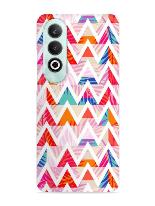 Abstract Triangle Background Snap Case for Oneplus Nord Ce 4 (5G)