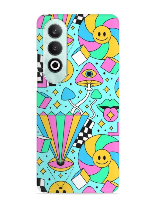 Trippy Rainbow 60S Snap Case for Oneplus Nord Ce 4 (5G) Zapvi