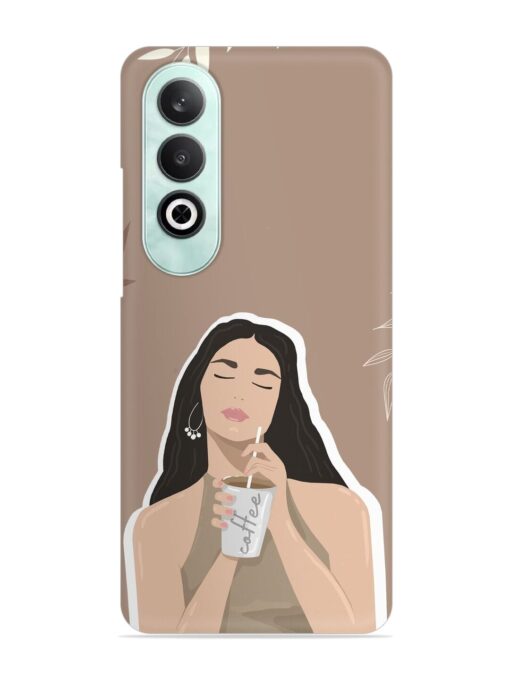 Girl With Coffee Snap Case for Oneplus Nord Ce 4 (5G)