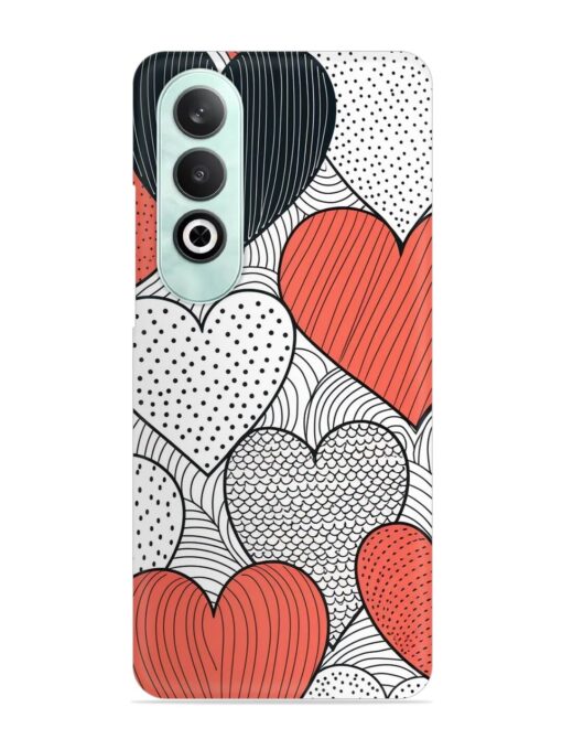 Girly Heart Seamless Snap Case for Oneplus Nord Ce 4 (5G)