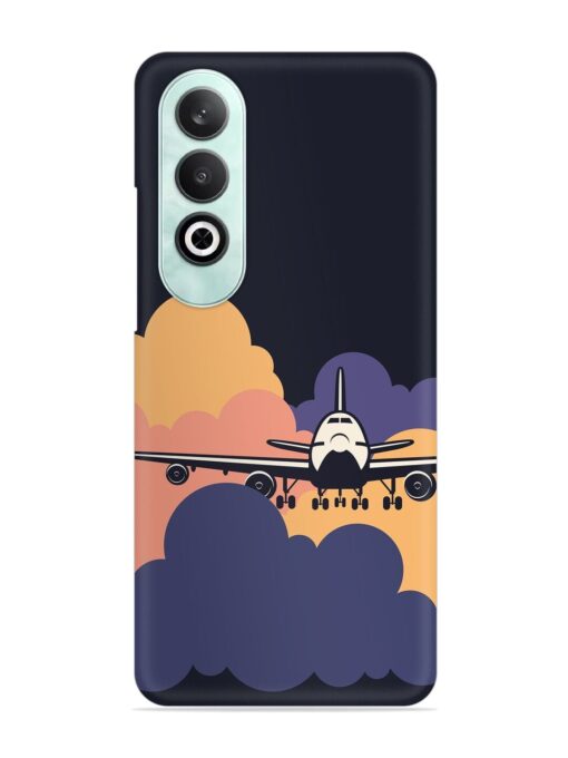 Aeroplane vector Snap Case for Oneplus Nord Ce 4 (5G) Zapvi