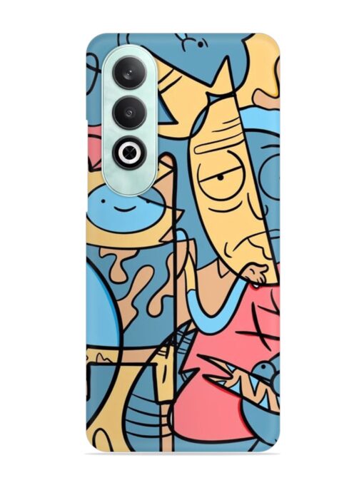 Silly Face Doodle Snap Case for Oneplus Nord Ce 4 (5G) Zapvi