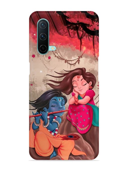 Radhe Krishna Water Art Snap Case for Oneplus Nord Ce (5G) Zapvi